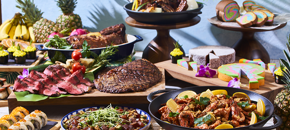 公式 オールデイダイニング アマハジ ハワイアンディナービュッフェ 沖縄 瀬底島のホテルなら ヒルトン沖縄瀬底リゾート